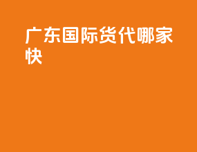 广东国际货代哪家快