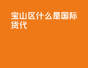 宝山区什么是国际货代