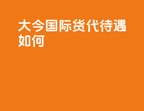 大今国际货代待遇如何