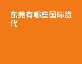 东莞有哪些国际货代