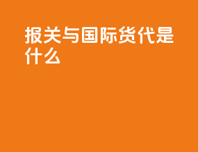 报关与国际货代是什么