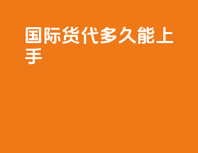 国际货代多久能上手