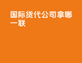 国际货代公司拿哪一联