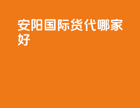 安阳国际货代哪家好