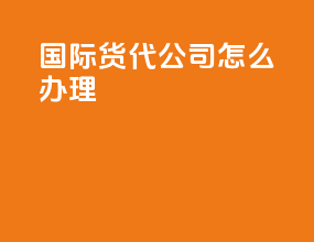 国际货代公司怎么办理