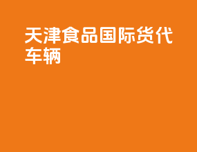 天津食品国际货代车辆
