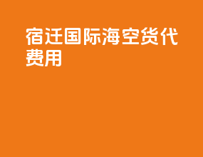 宿迁国际海空货代费用
