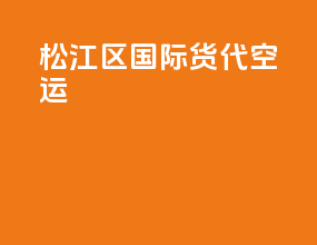 松江区国际货代空运