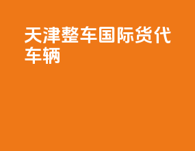 天津整车国际货代车辆